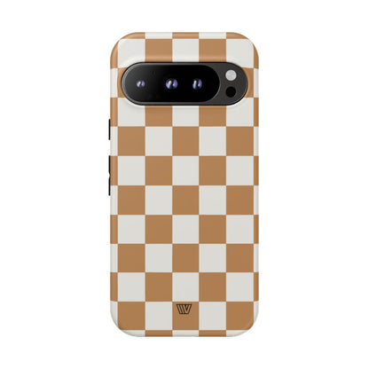 CHESTNUT CHECKERBOARD | Tough Phone Case