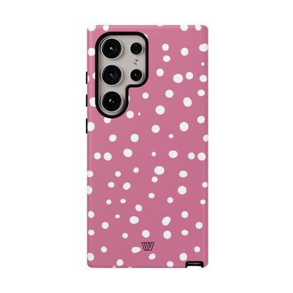 BLUSH RED DOTS | Tough Phone Case