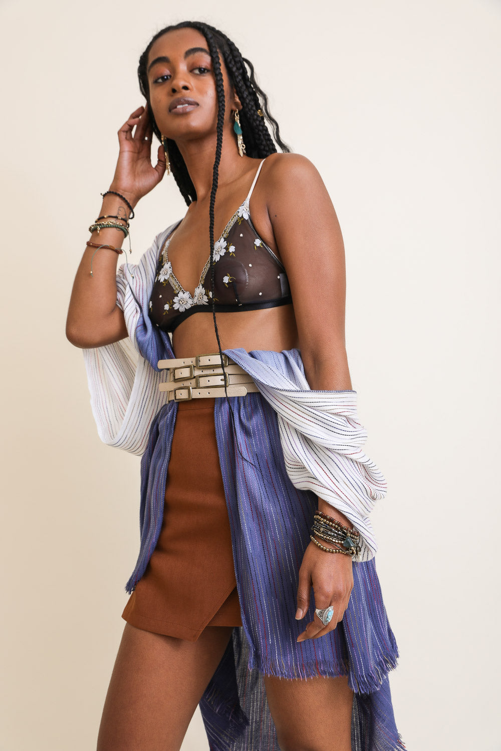Spring Fling Floral Mesh Bralette-Soul Flow Apparel