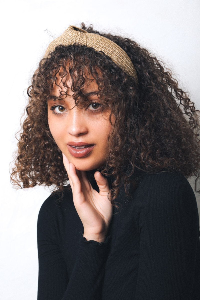 Straw Rattan Knotted Headband-Soul Flow Apparel