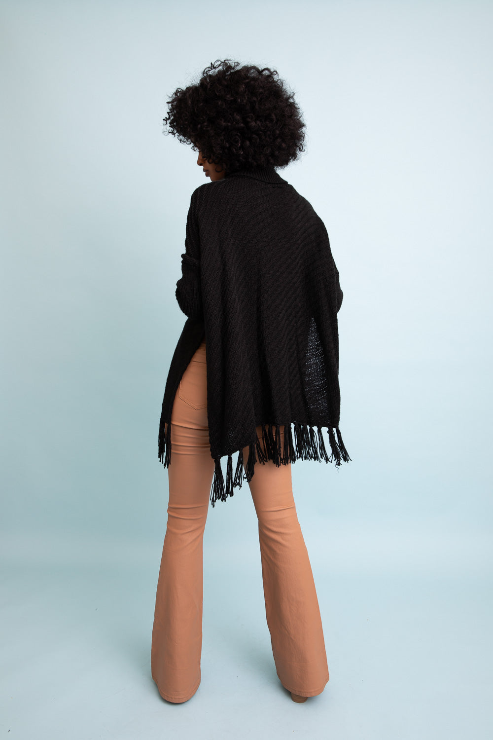 Sweater Weather Roll-Neck Poncho-Soul Flow Apparel