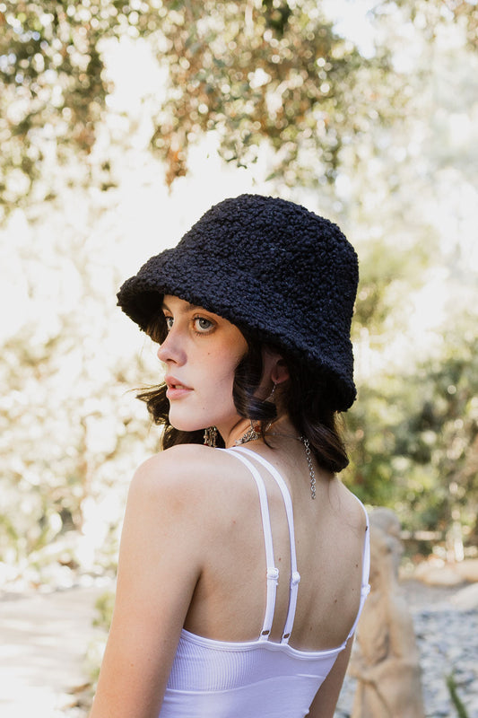 Soul Flow Apparel | Boho Teddy Suede Combo Reversible Bucket Hat