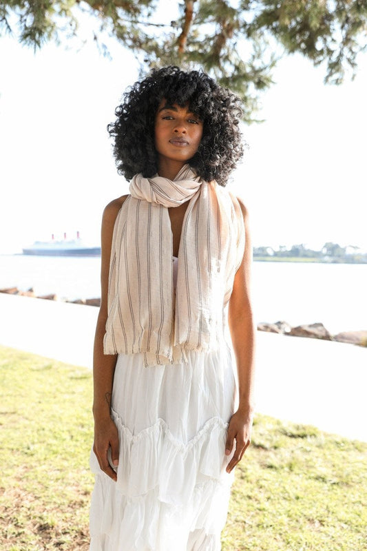 Soul Flow Apparel | Boho Timeless Stripe Scarf