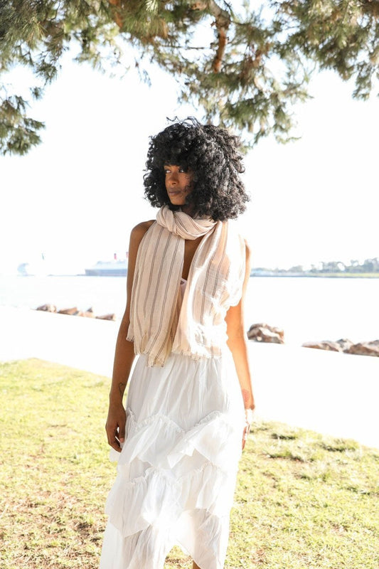 Soul Flow Apparel | Boho Timeless Stripe Scarf
