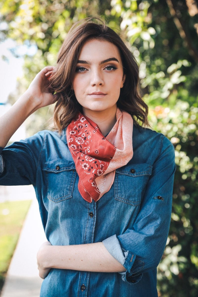 Two-Tone Western Bandana-Soul Flow Apparel