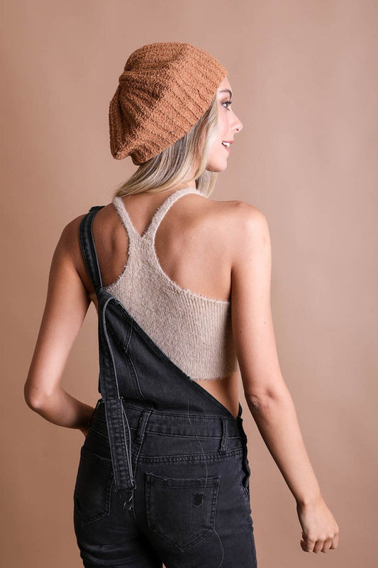 Soul Flow Apparel | Boho Boucle Rib Knit Beret