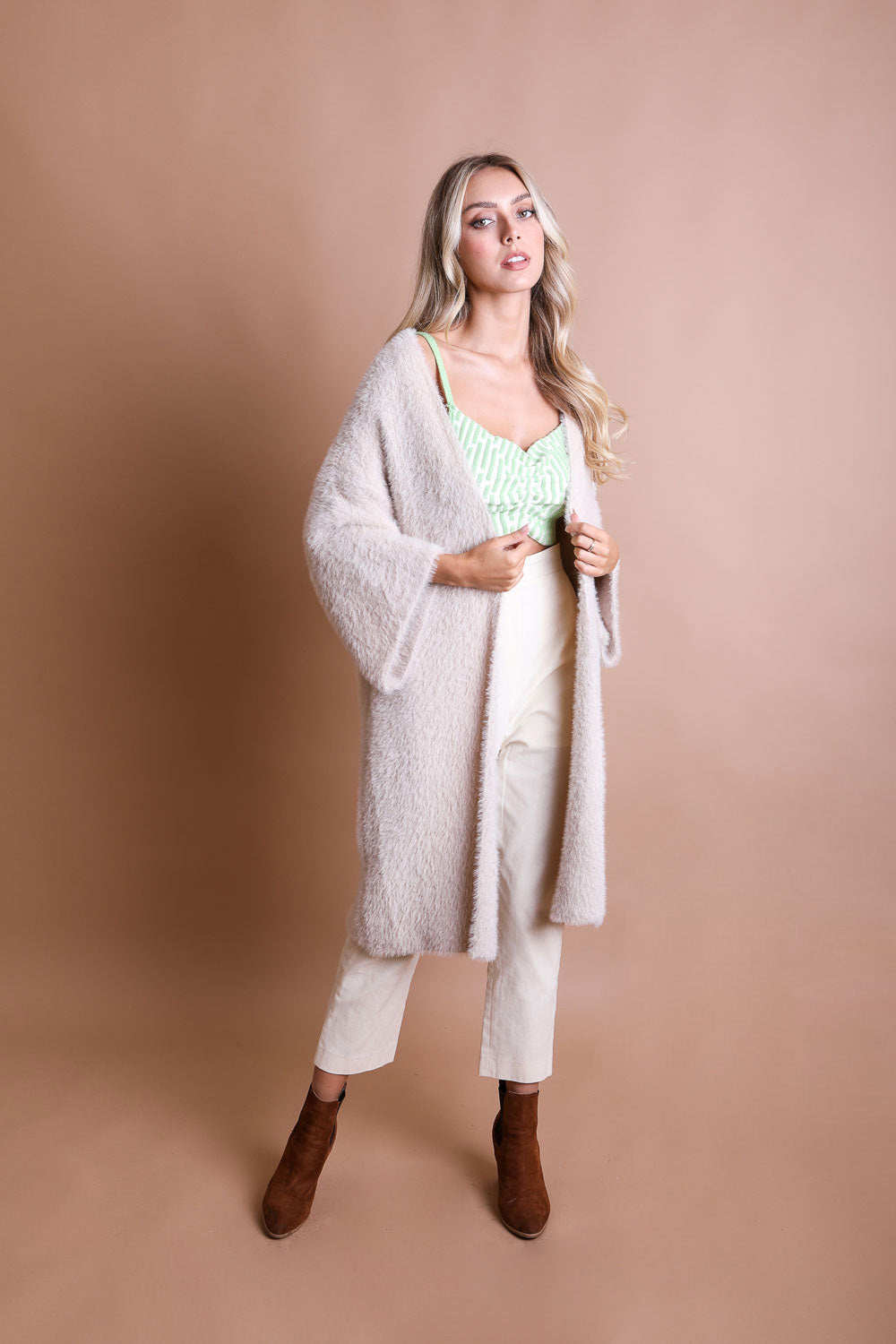 Ultra-Soft Luxe Mohair Knit Cardigan-Soul Flow Apparel