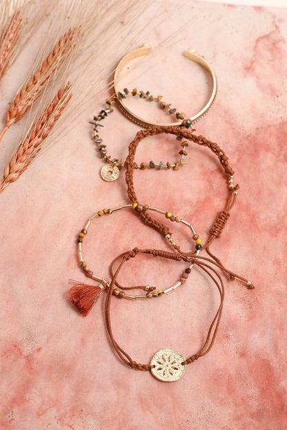 Unique Tiger Eye Beads Stackable Bracelet-Soul Flow Apparel