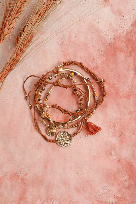 Unique Tiger Eye Beads Stackable Bracelet-Soul Flow Apparel