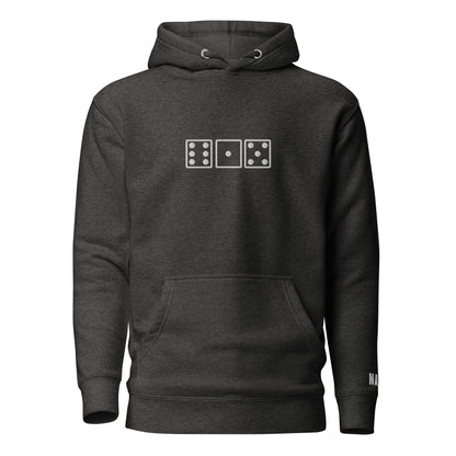 Nash 615 Dice Embroidered Unisex Hoodie | Nash on left wrist-Soul Flow Apparel