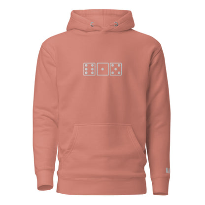 Nash 615 Dice Embroidered Unisex Hoodie | Nash on left wrist-Soul Flow Apparel