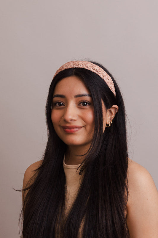 Vegan Leather Patterned Headband – Stylish and Ethical-Soul Flow Apparel