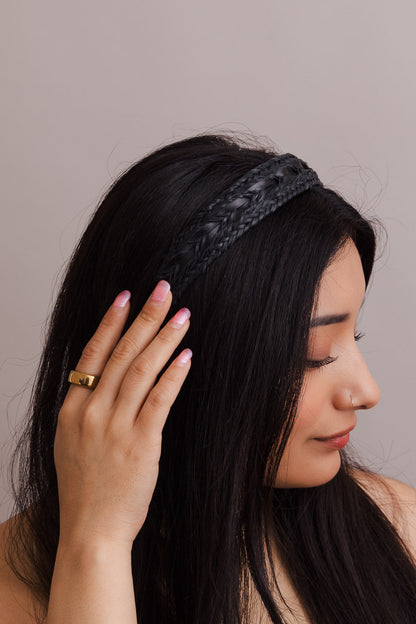Stylish Vegan Leather Hair Accessory – Perfect for Any Look-Soul Flow Apparel