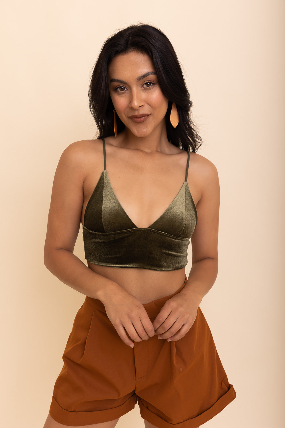 Velvet Elegance Longline Bralette-Soul Flow Apparel