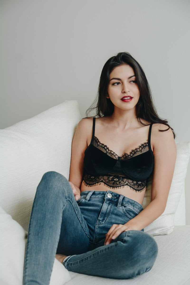 Velvet Lace Half Cami-Soul Flow Apparel