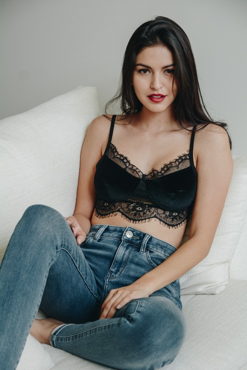 Velvet Lace Half Cami-Soul Flow Apparel