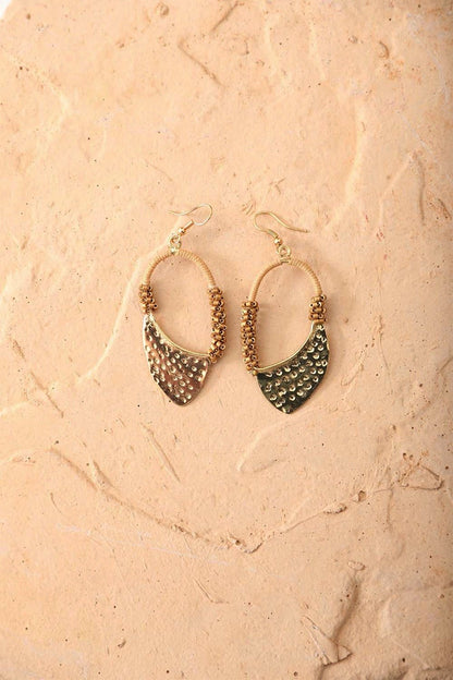 Vintage Gold Drop Earrings-Soul Flow Apparel