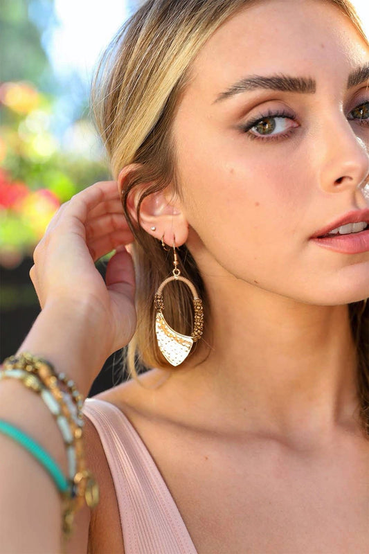Vintage Gold Drop Earrings-Soul Flow Apparel