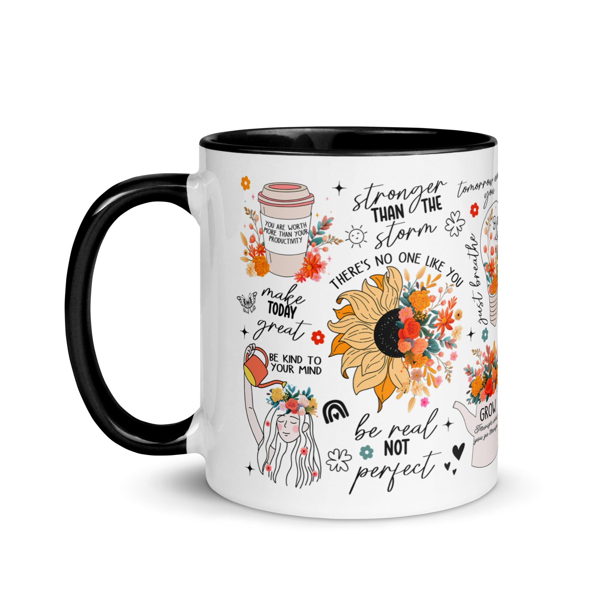 Feed You Mind Two Tone Mug-Soul Flow Apparel