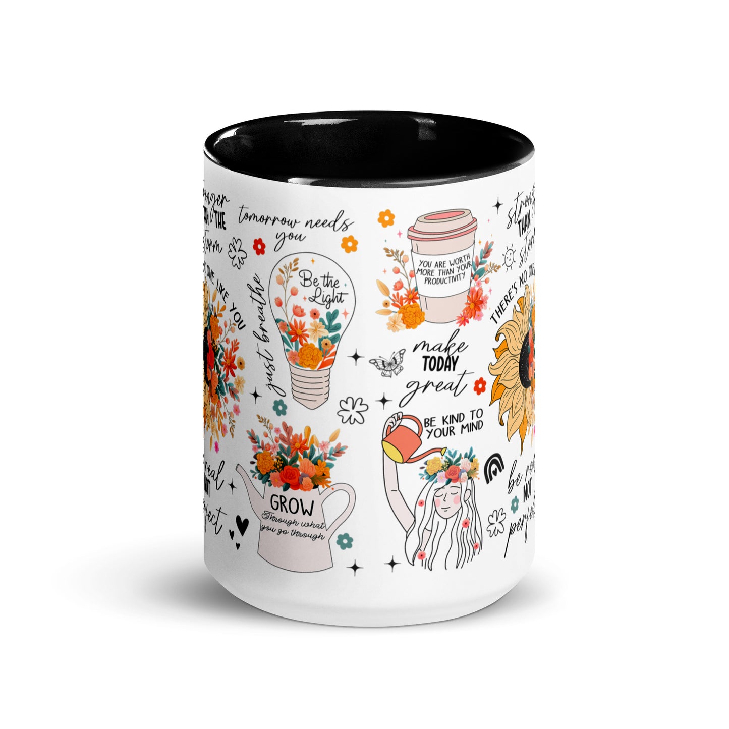 Feed You Mind Two Tone Mug-Soul Flow Apparel