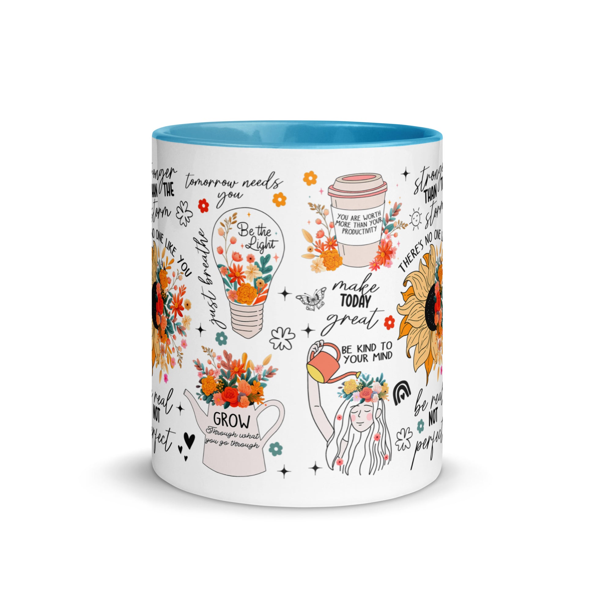 Feed You Mind Two Tone Mug-Soul Flow Apparel