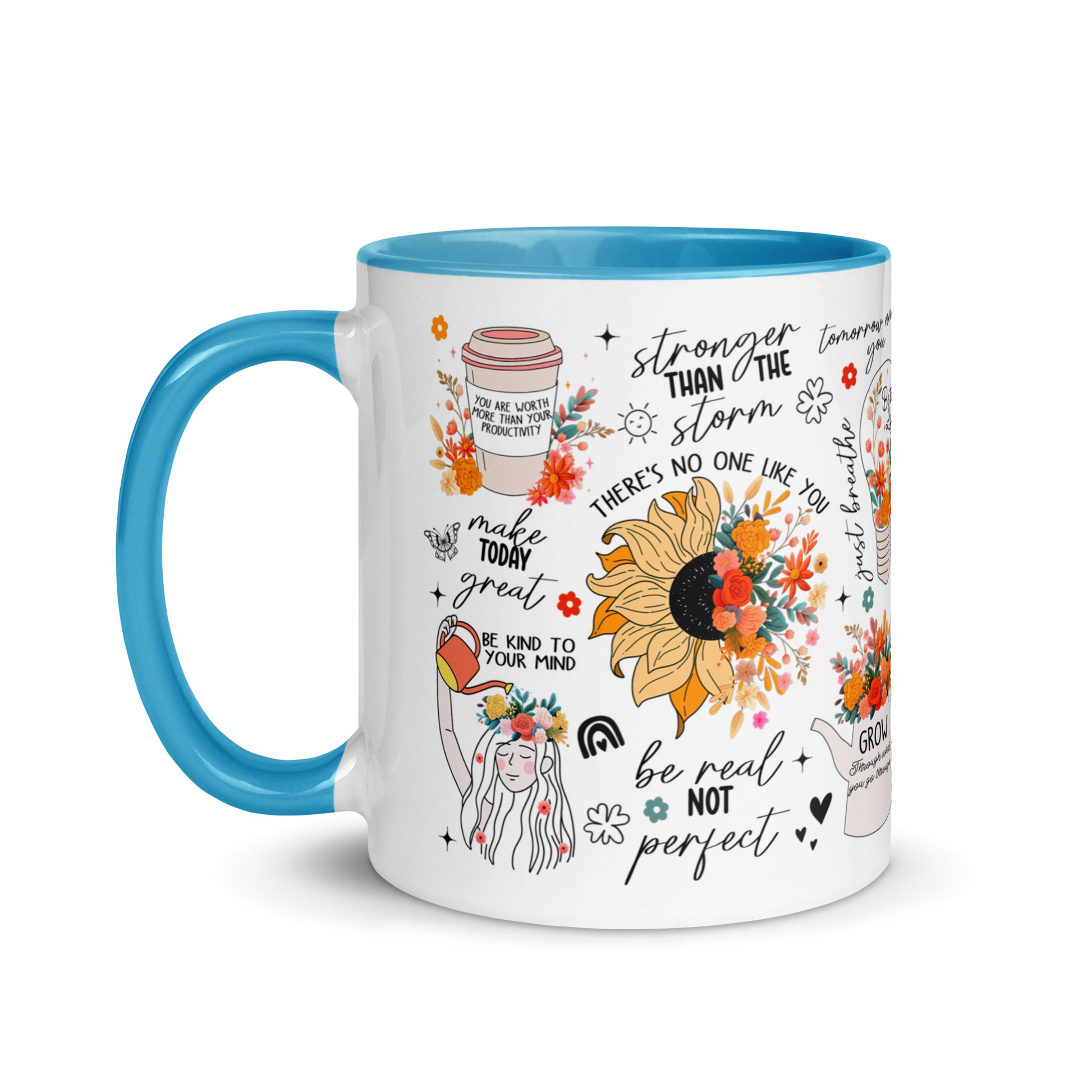 Feed You Mind Two Tone Mug-Soul Flow Apparel