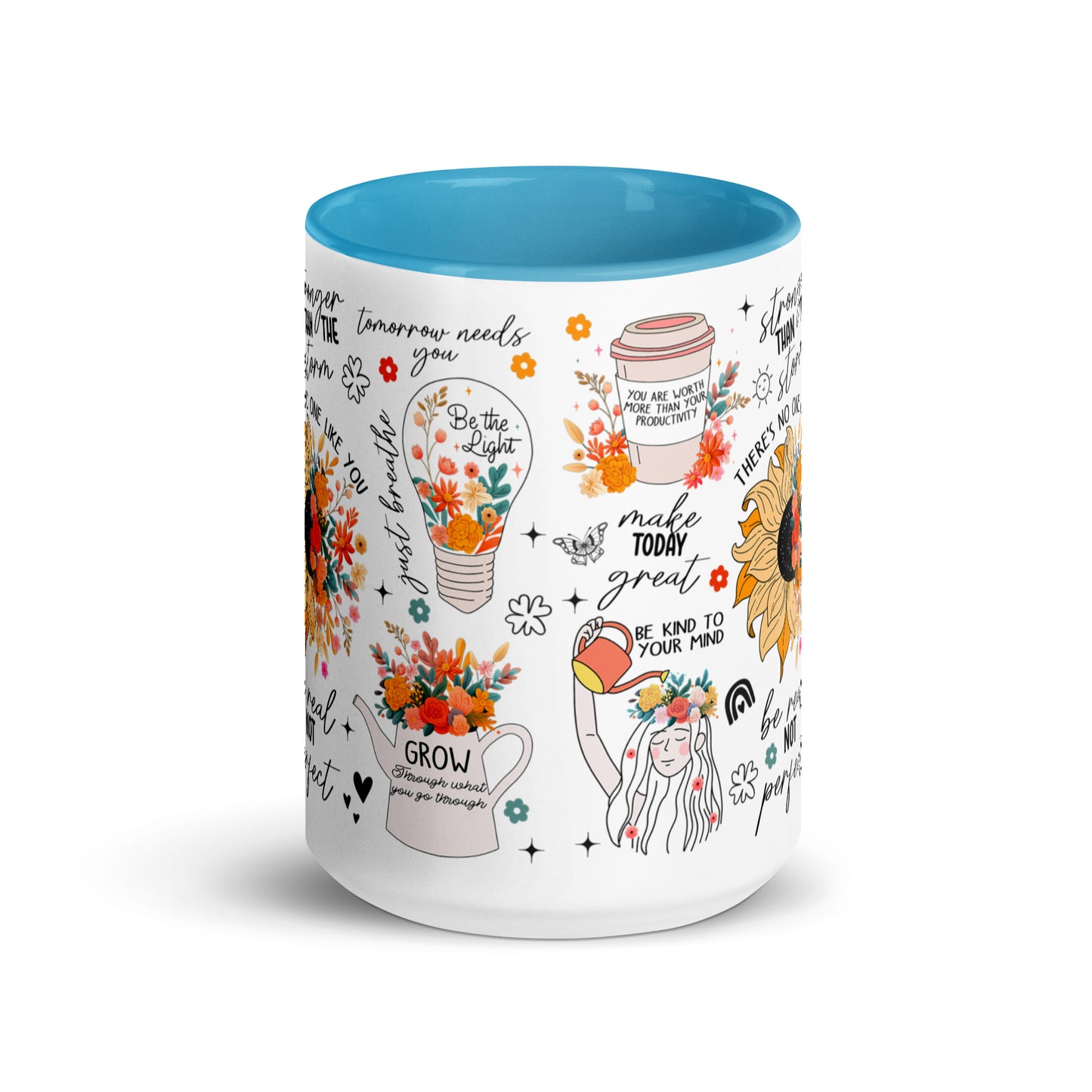 Feed You Mind Two Tone Mug-Soul Flow Apparel