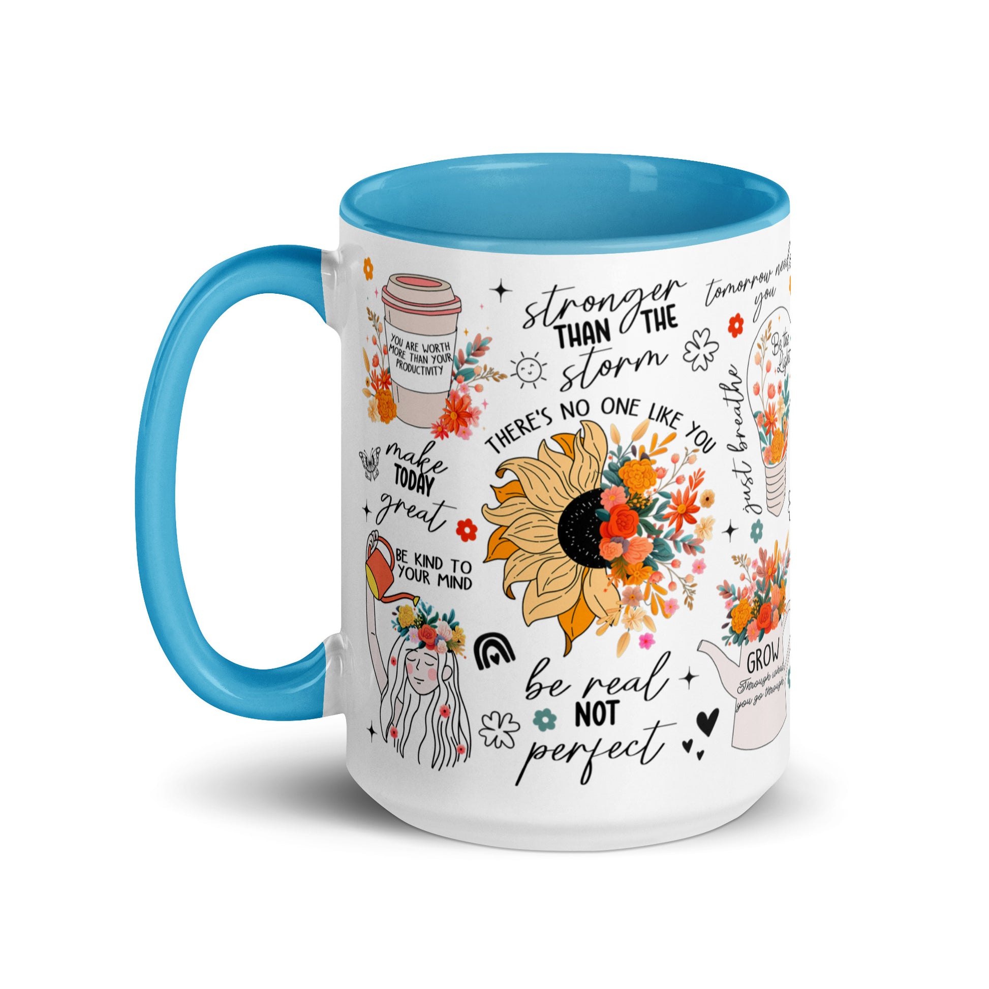 Feed You Mind Two Tone Mug-Soul Flow Apparel