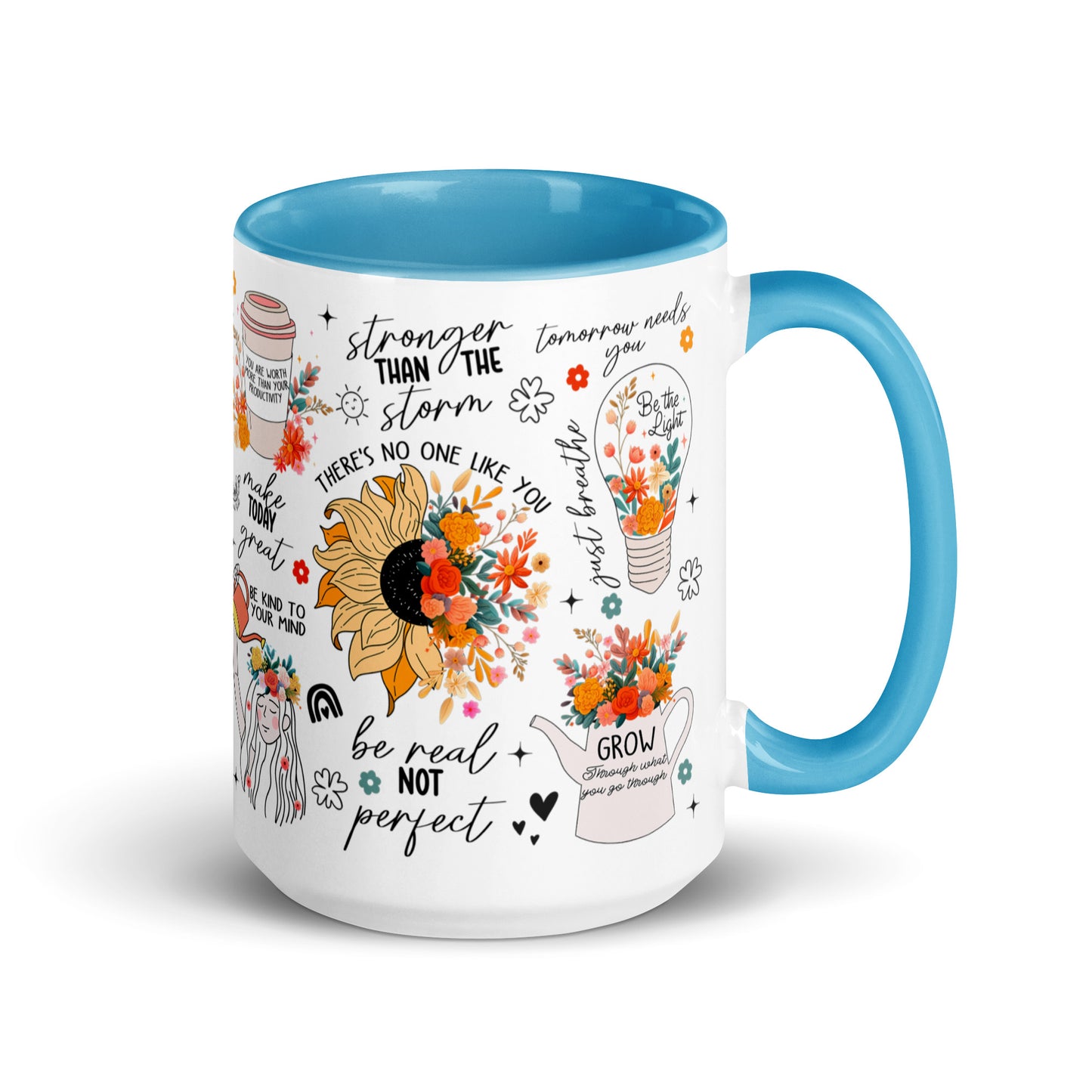 Feed You Mind Two Tone Mug-Soul Flow Apparel