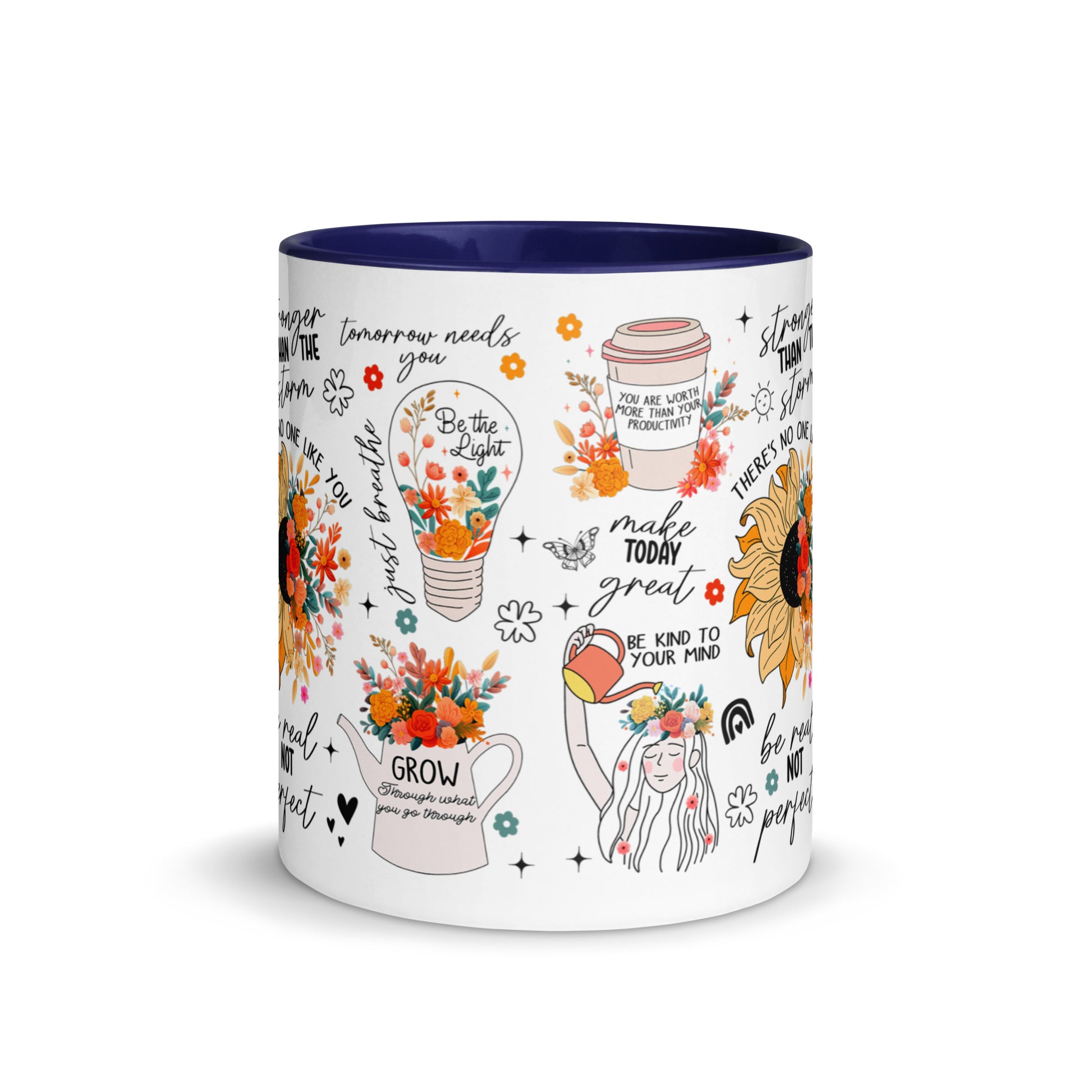 Feed You Mind Two Tone Mug-Soul Flow Apparel