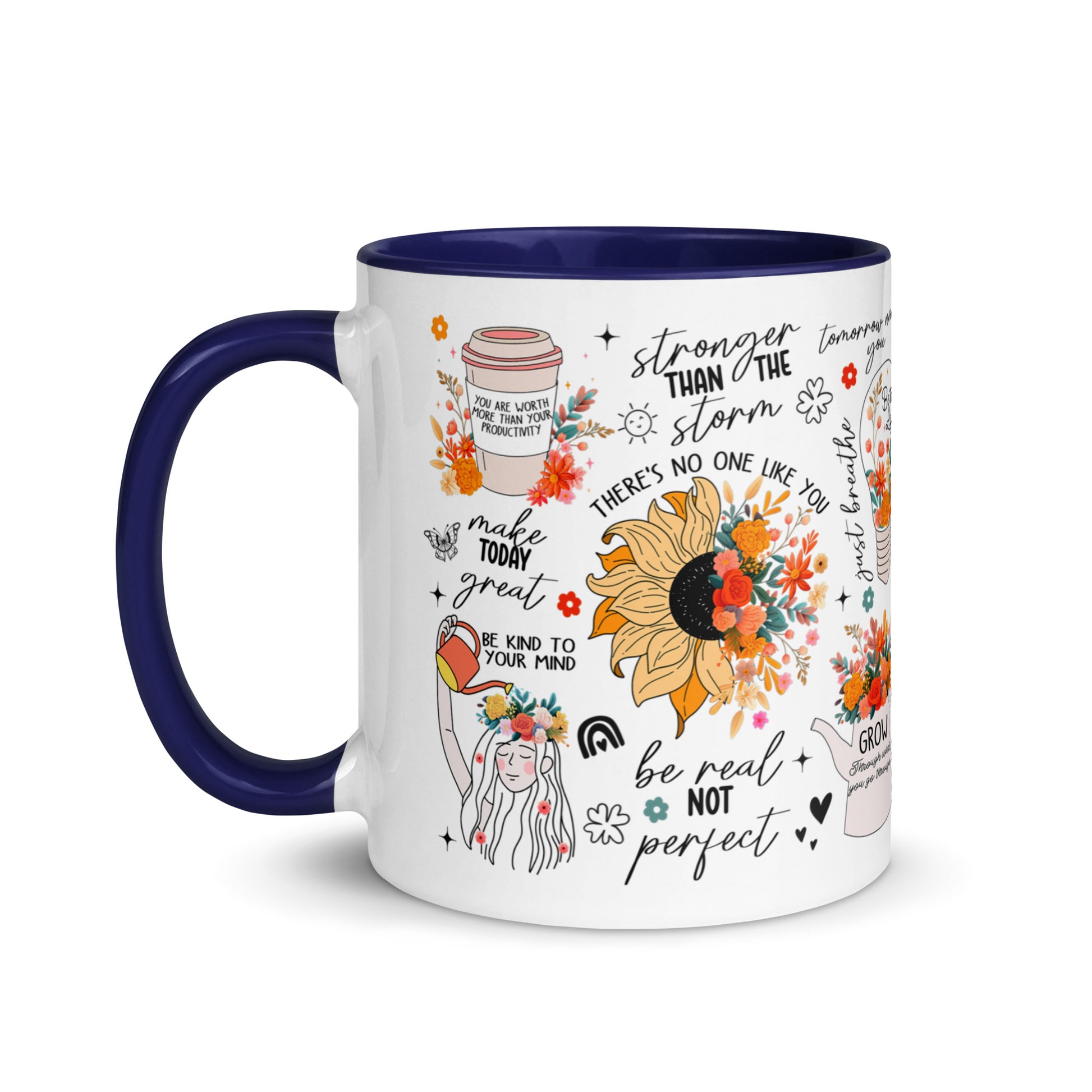 Feed You Mind Two Tone Mug-Soul Flow Apparel