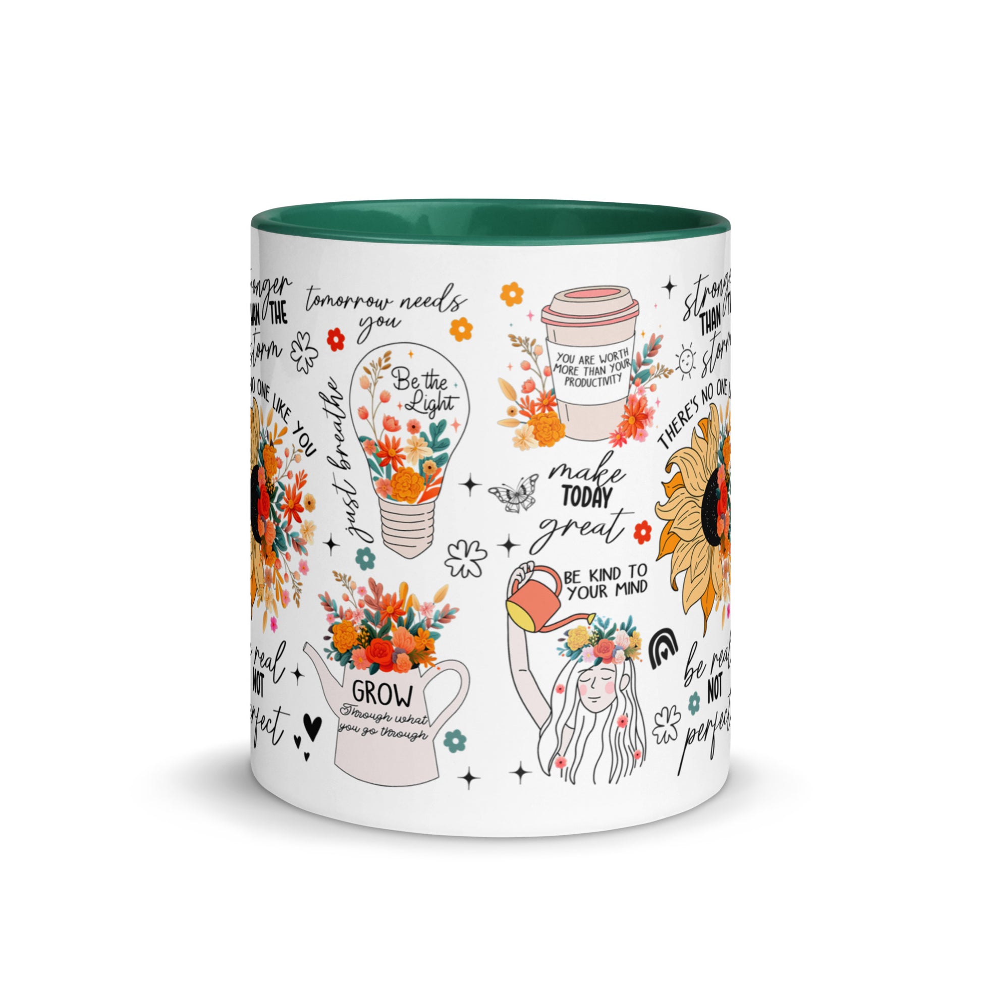 Feed You Mind Two Tone Mug-Soul Flow Apparel