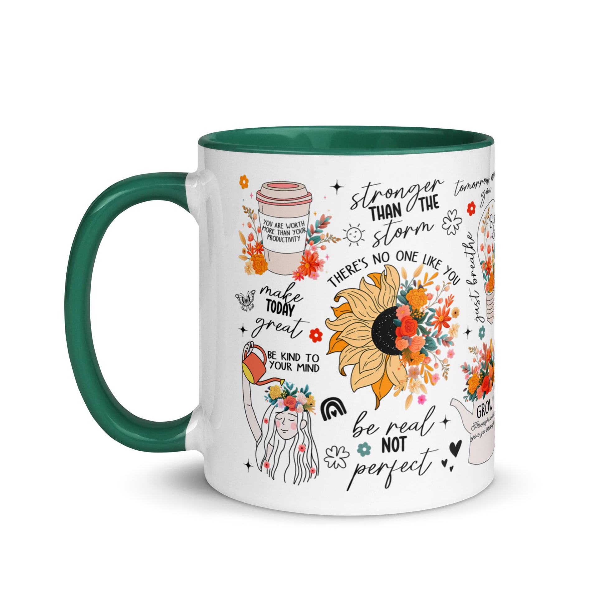 Feed You Mind Two Tone Mug-Soul Flow Apparel