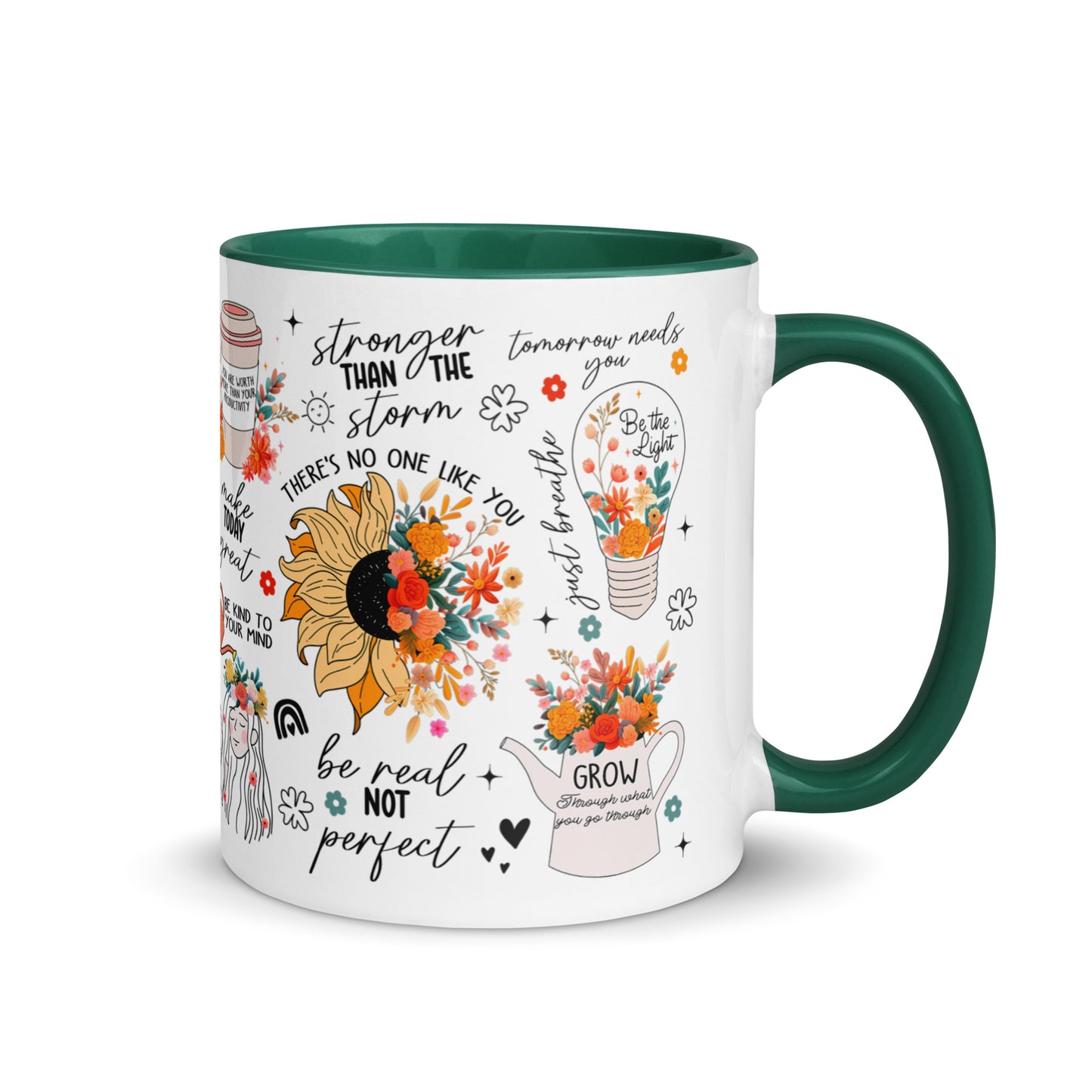 Feed You Mind Two Tone Mug-Soul Flow Apparel
