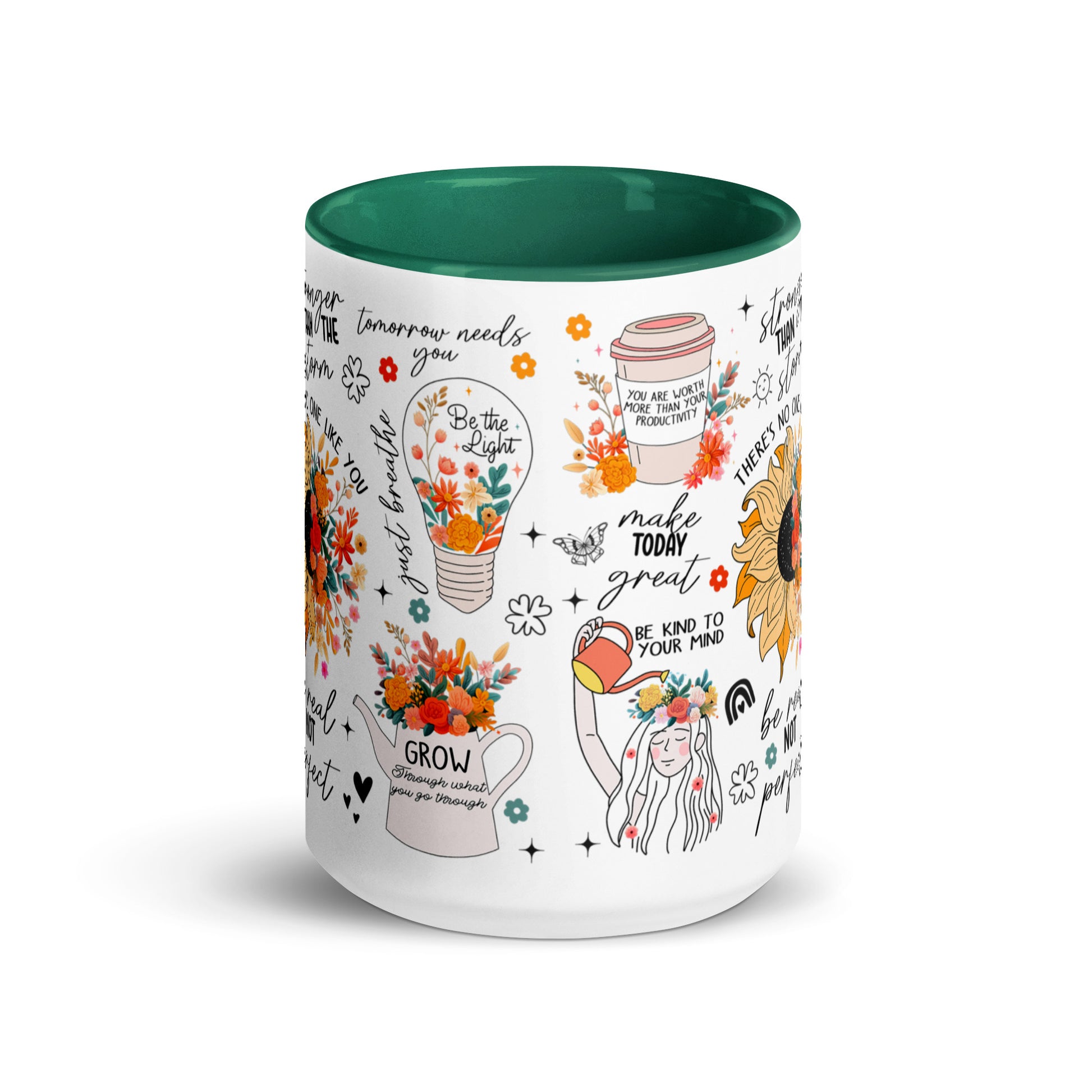 Feed You Mind Two Tone Mug-Soul Flow Apparel