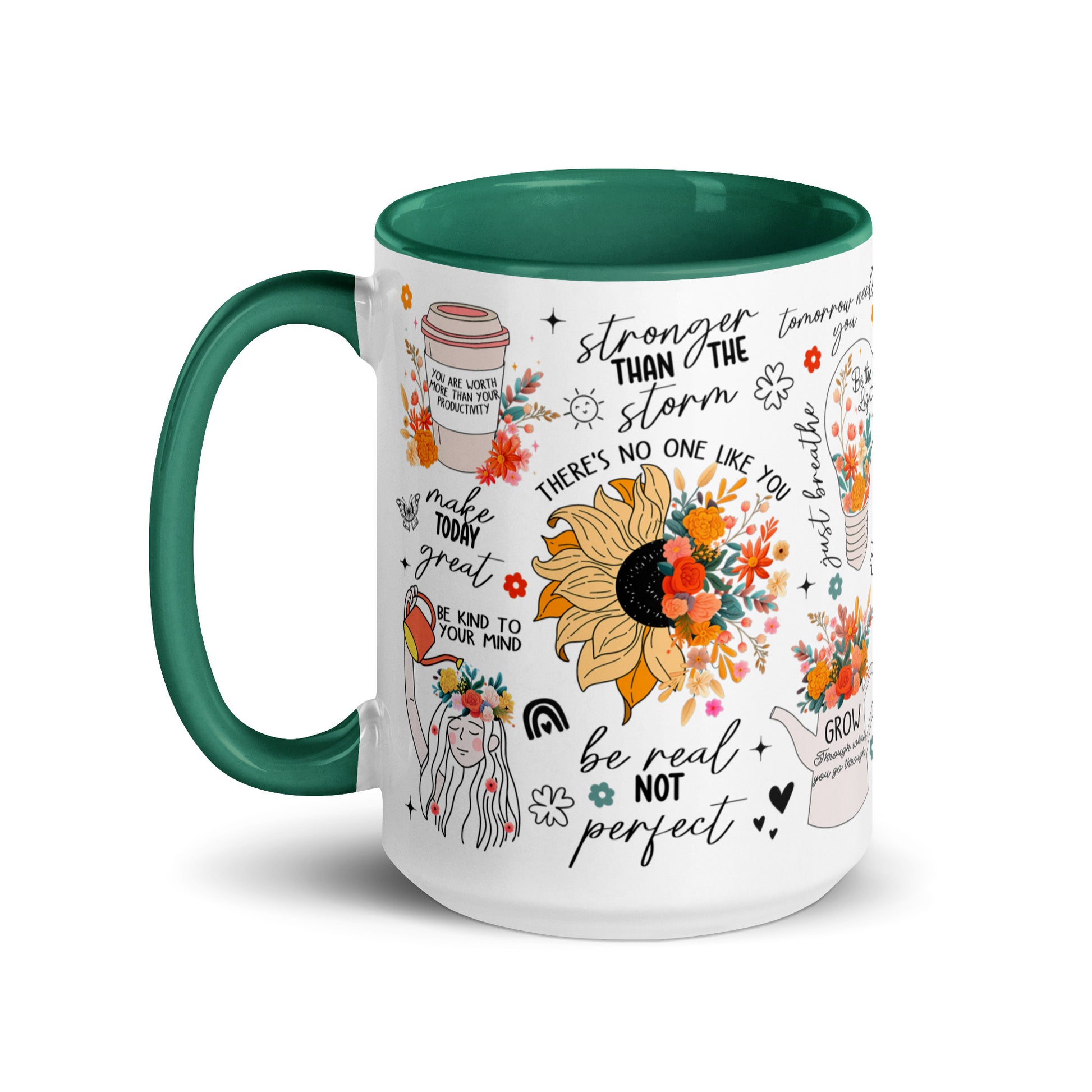 Feed You Mind Two Tone Mug-Soul Flow Apparel