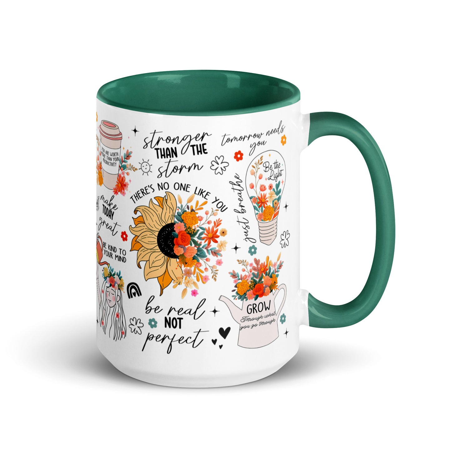 Feed You Mind Two Tone Mug-Soul Flow Apparel