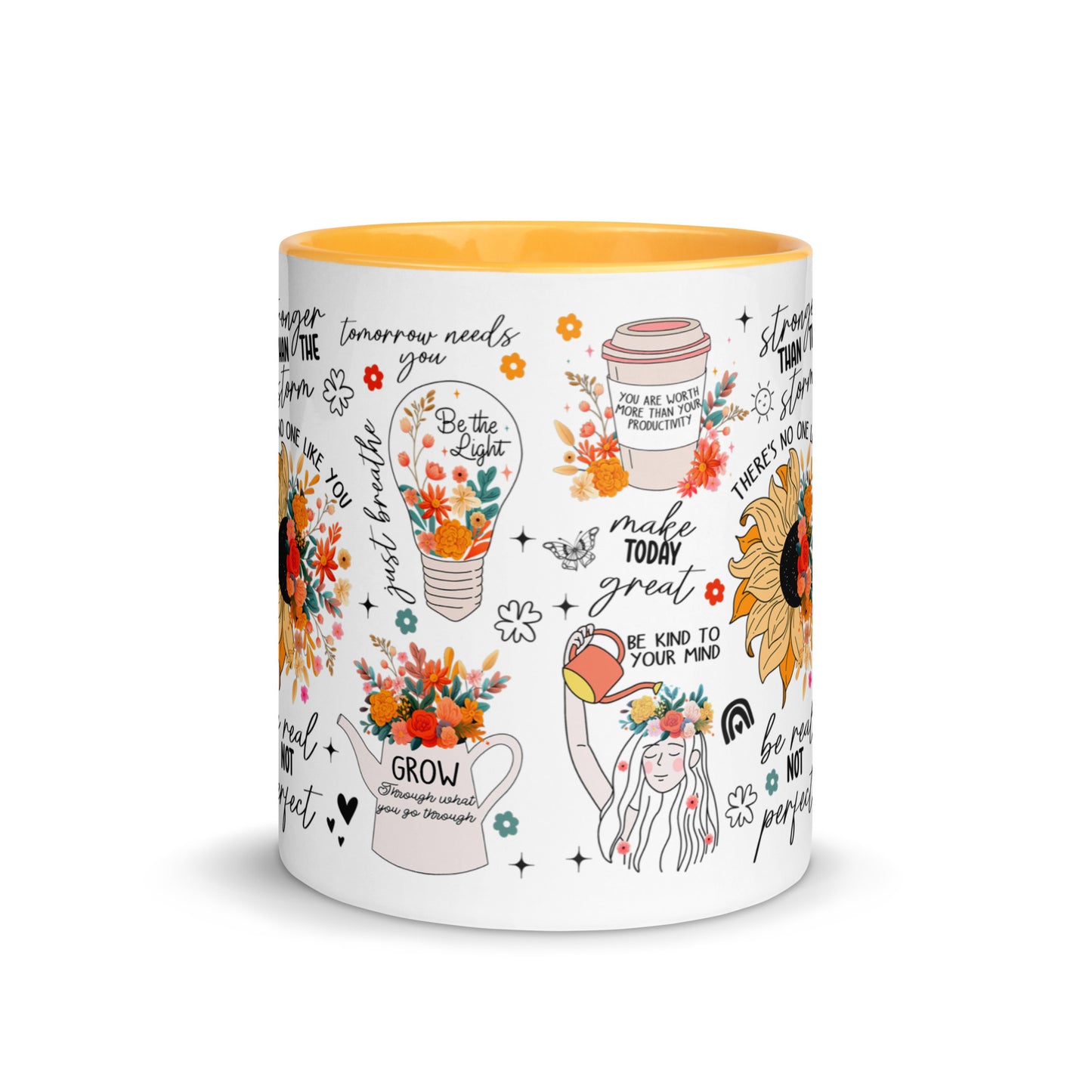 Feed You Mind Two Tone Mug-Soul Flow Apparel
