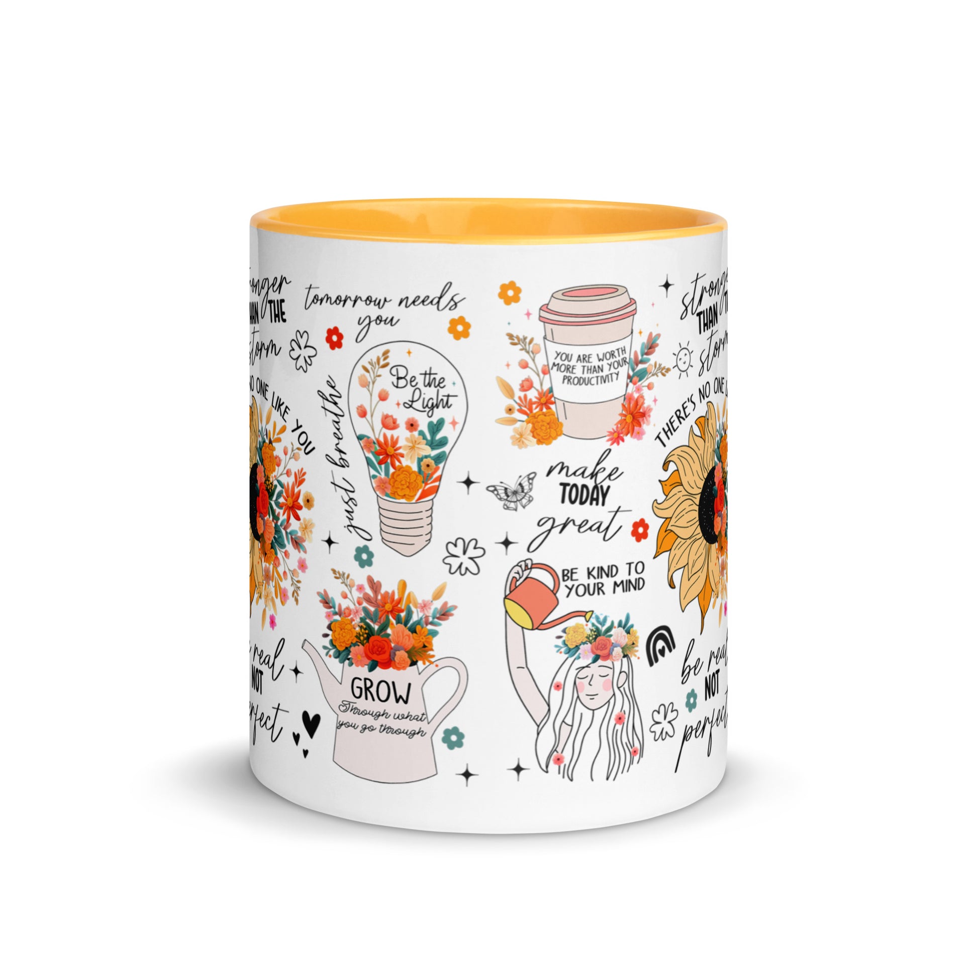 Feed You Mind Two Tone Mug-Soul Flow Apparel