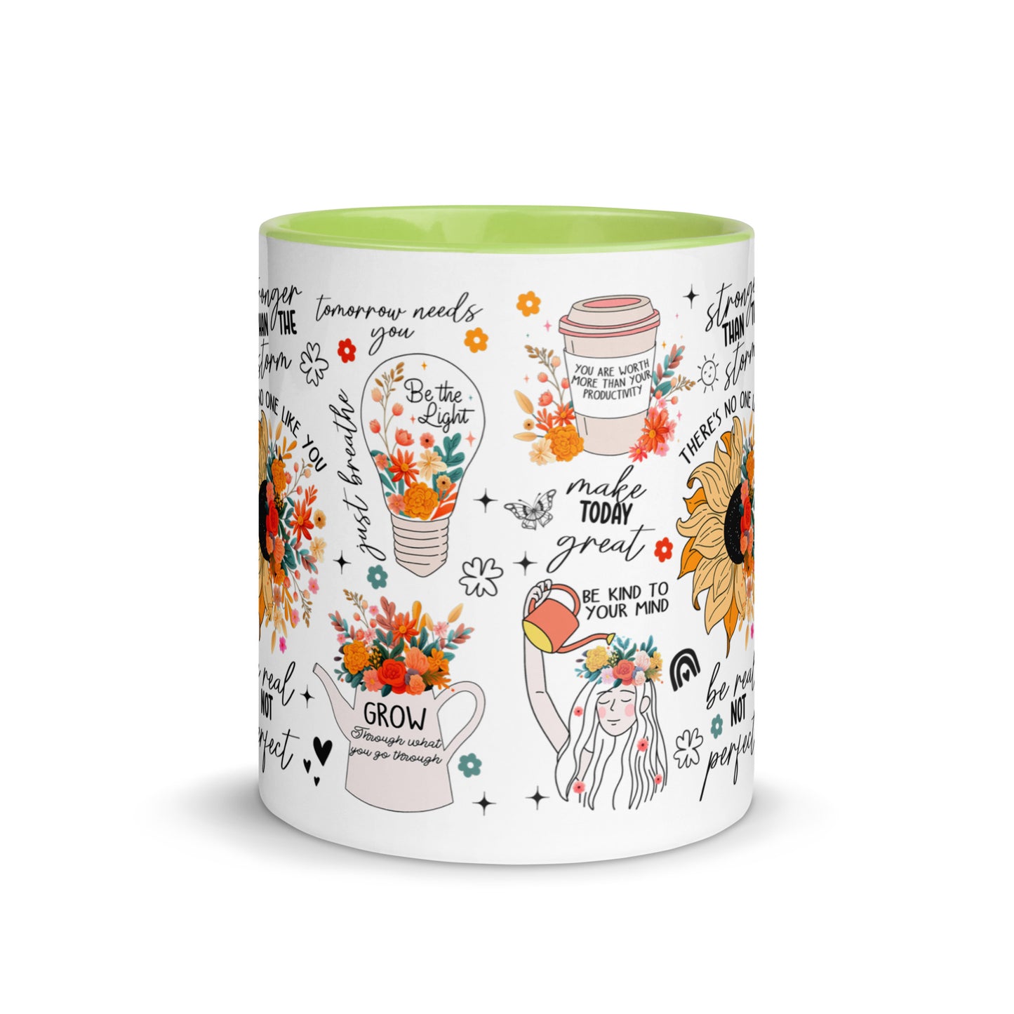 Feed You Mind Two Tone Mug-Soul Flow Apparel