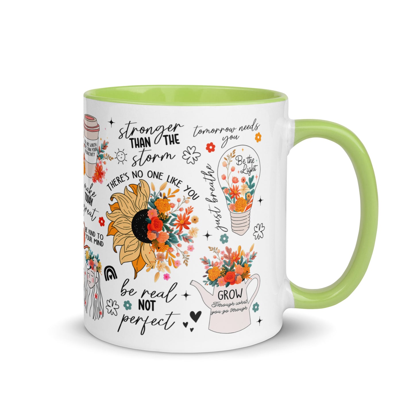 Feed You Mind Two Tone Mug-Soul Flow Apparel