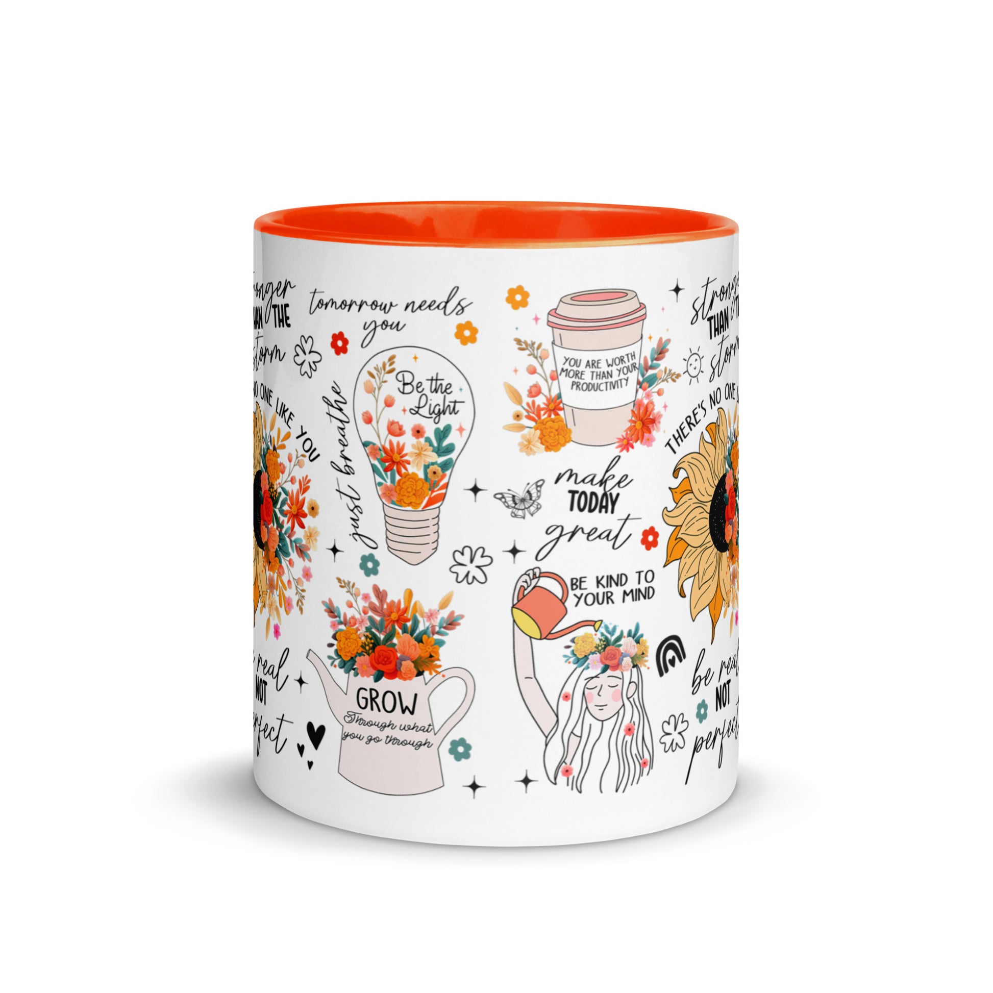 Feed You Mind Two Tone Mug-Soul Flow Apparel