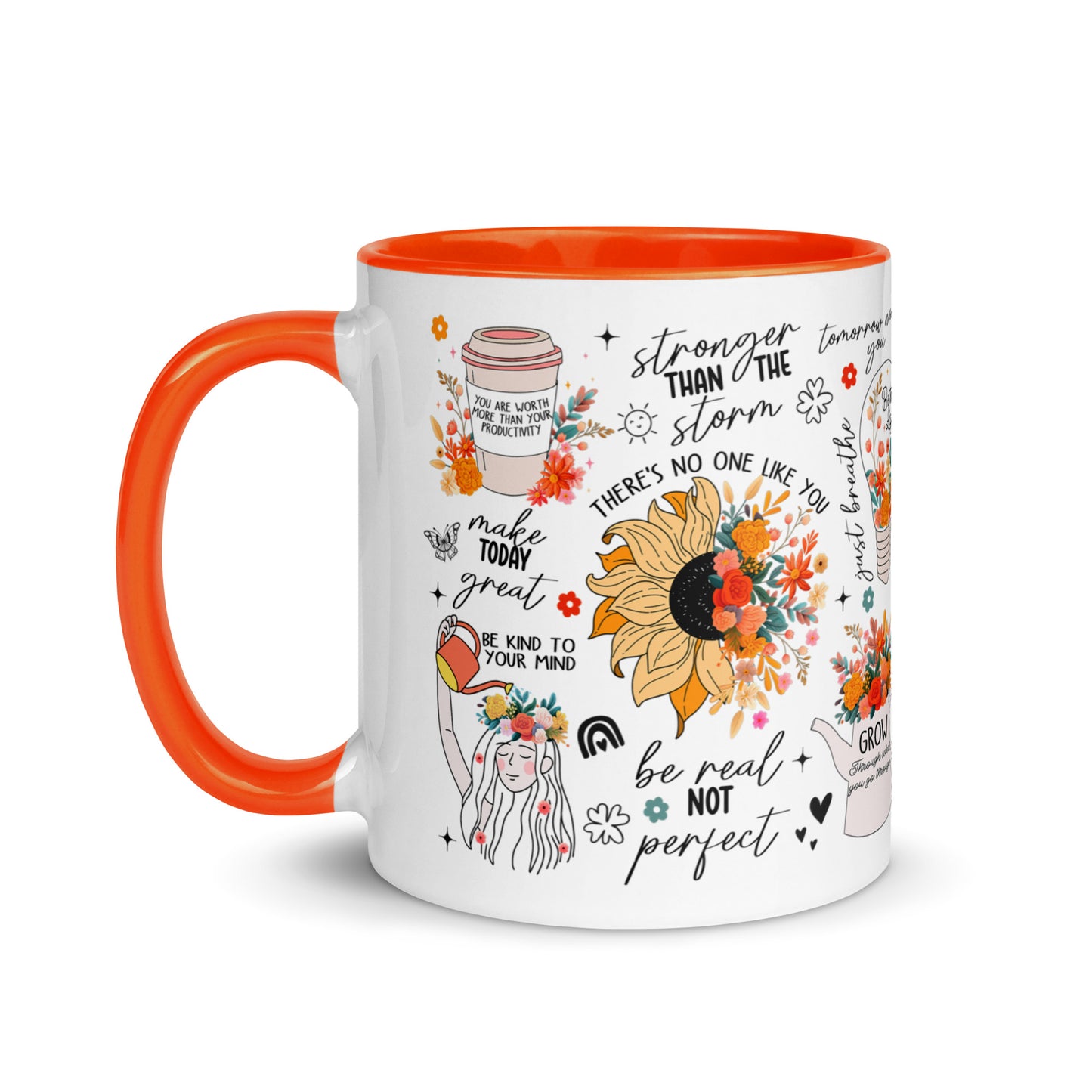 Feed You Mind Two Tone Mug-Soul Flow Apparel