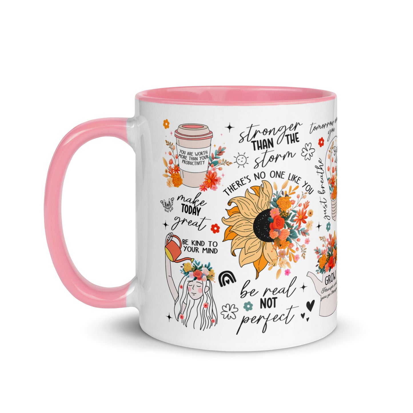 Feed You Mind Two Tone Mug-Soul Flow Apparel