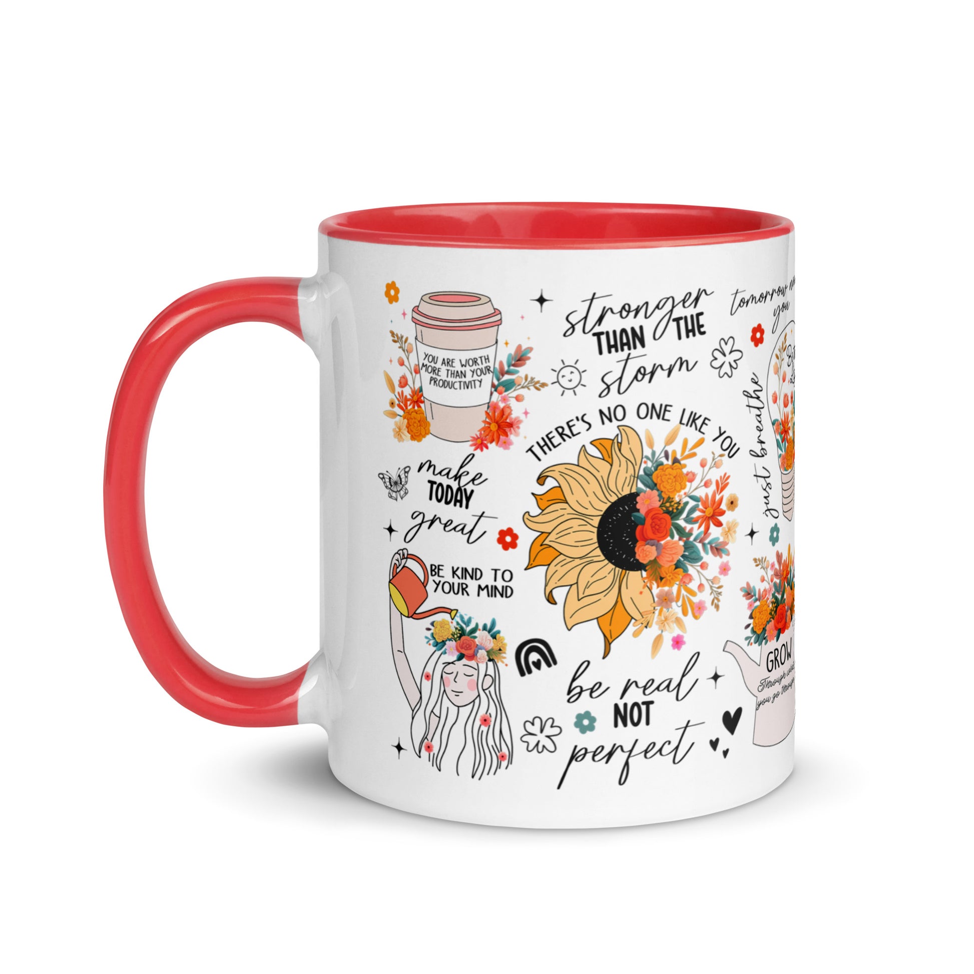 Feed You Mind Two Tone Mug-Soul Flow Apparel