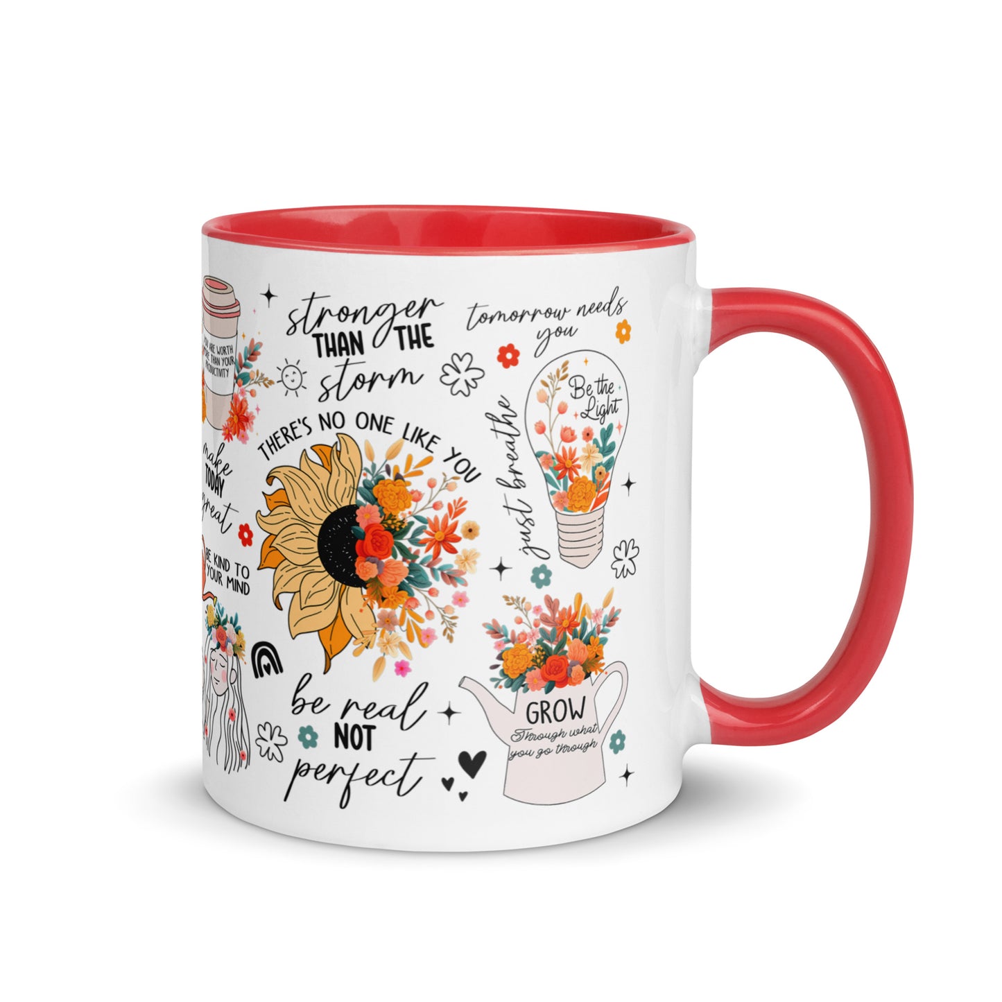 Feed You Mind Two Tone Mug-Soul Flow Apparel