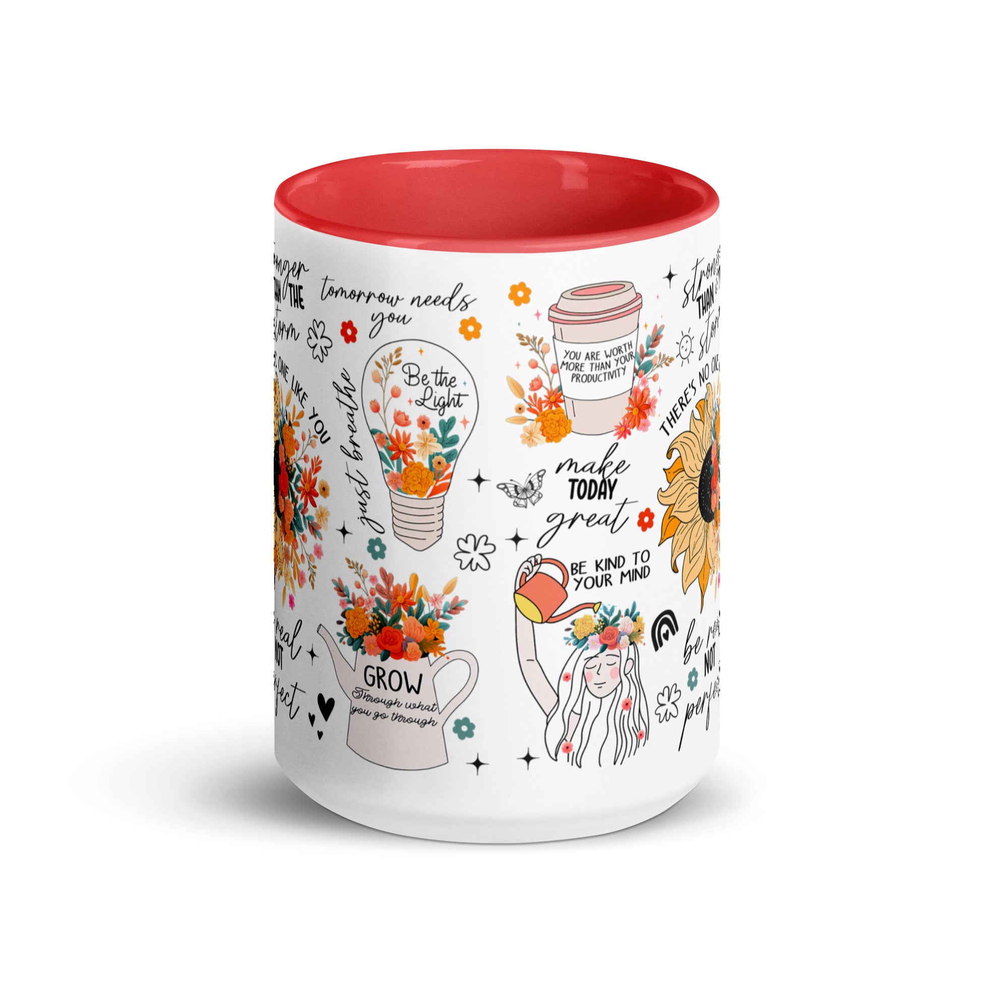 Feed You Mind Two Tone Mug-Soul Flow Apparel