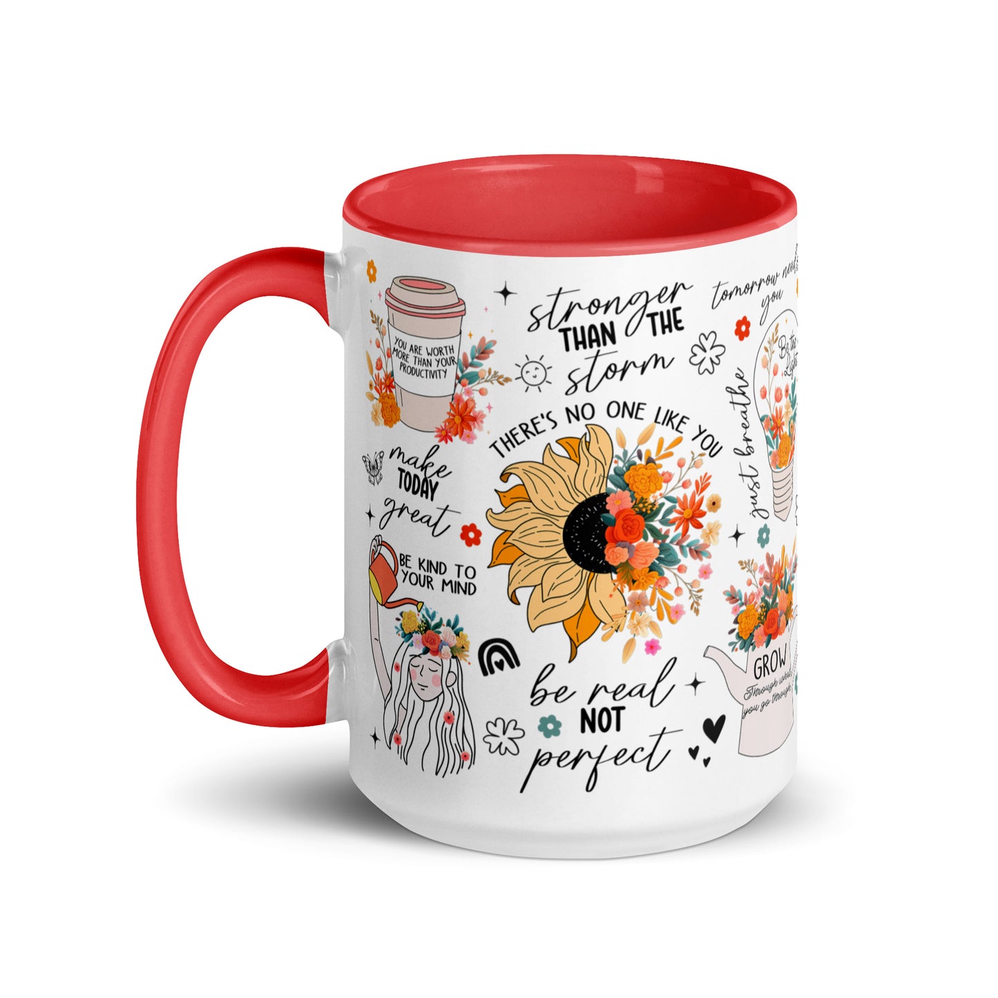 Feed You Mind Two Tone Mug-Soul Flow Apparel