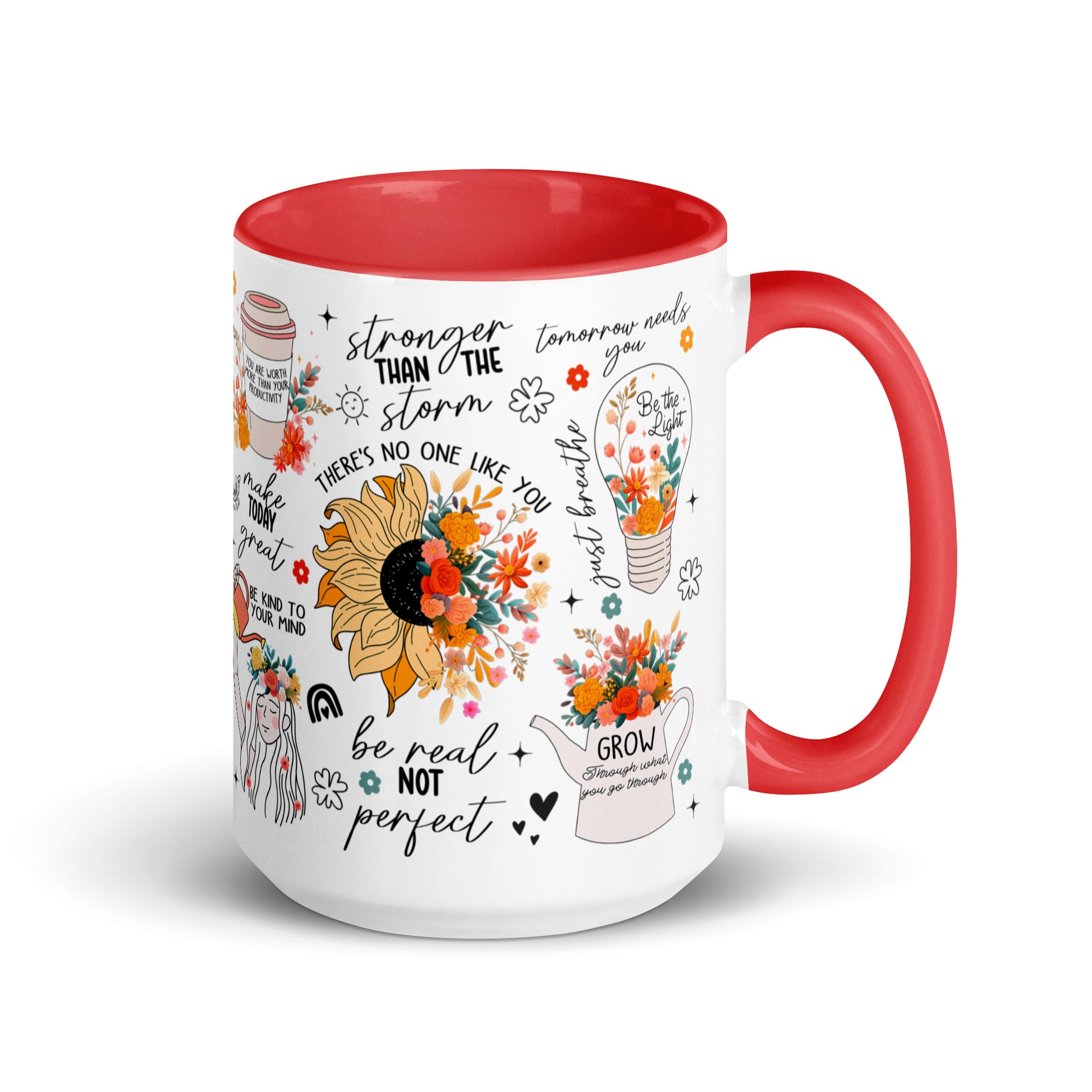 Feed You Mind Two Tone Mug-Soul Flow Apparel