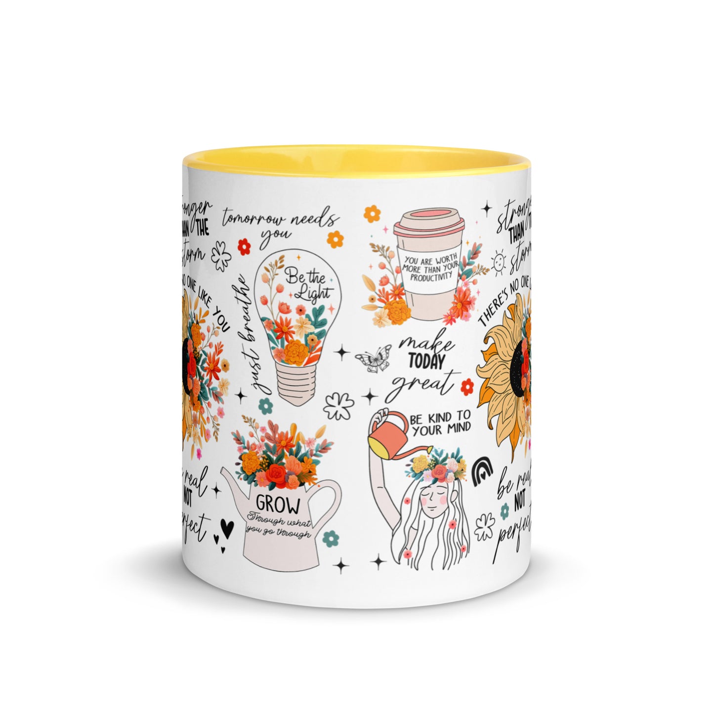 Feed You Mind Two Tone Mug-Soul Flow Apparel